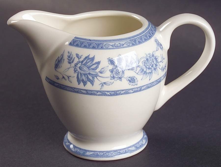 Indian Tree Blue Creamer by Churchill-1