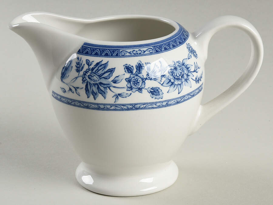 Indian Tree Blue Creamer by Churchill-1