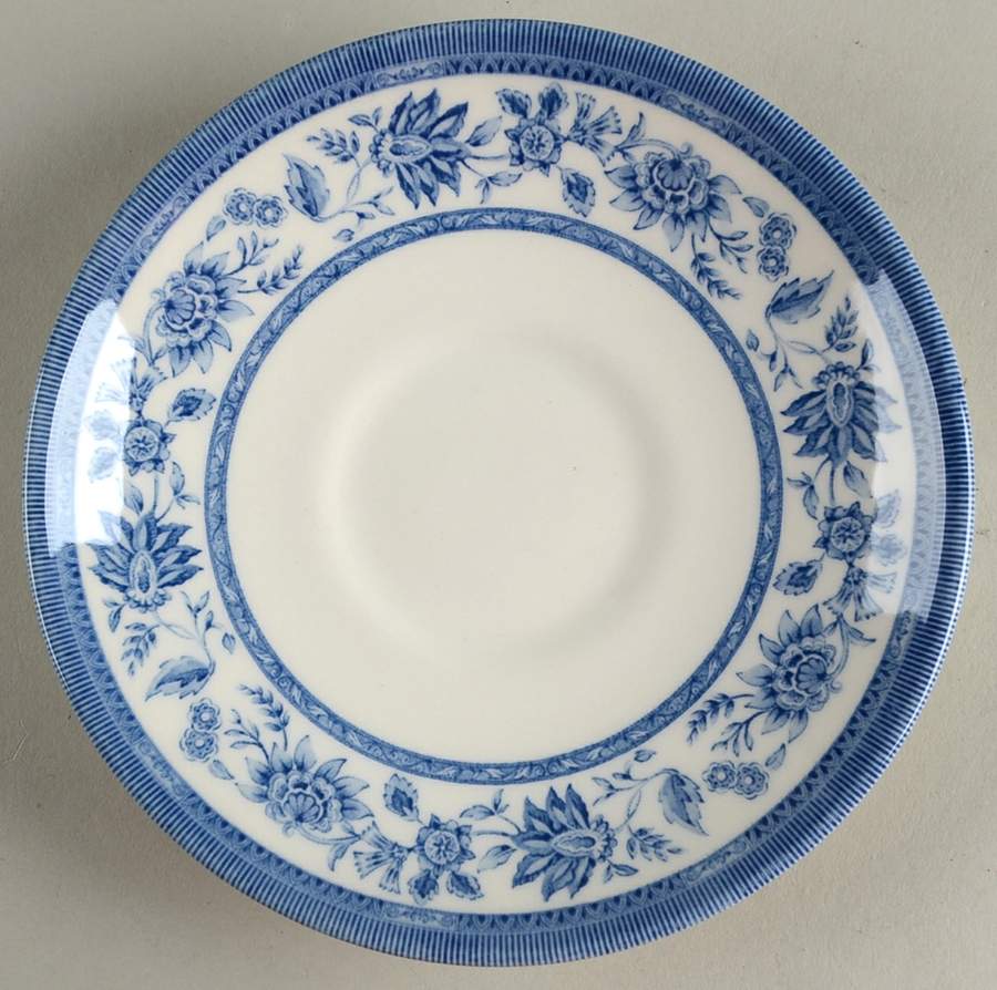 Indian Tree Blue Saucer by Churchill-1