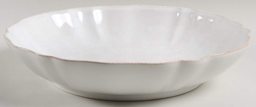 Impressions Linen White 13" Pasta Serving Bowl by Casafina-1
