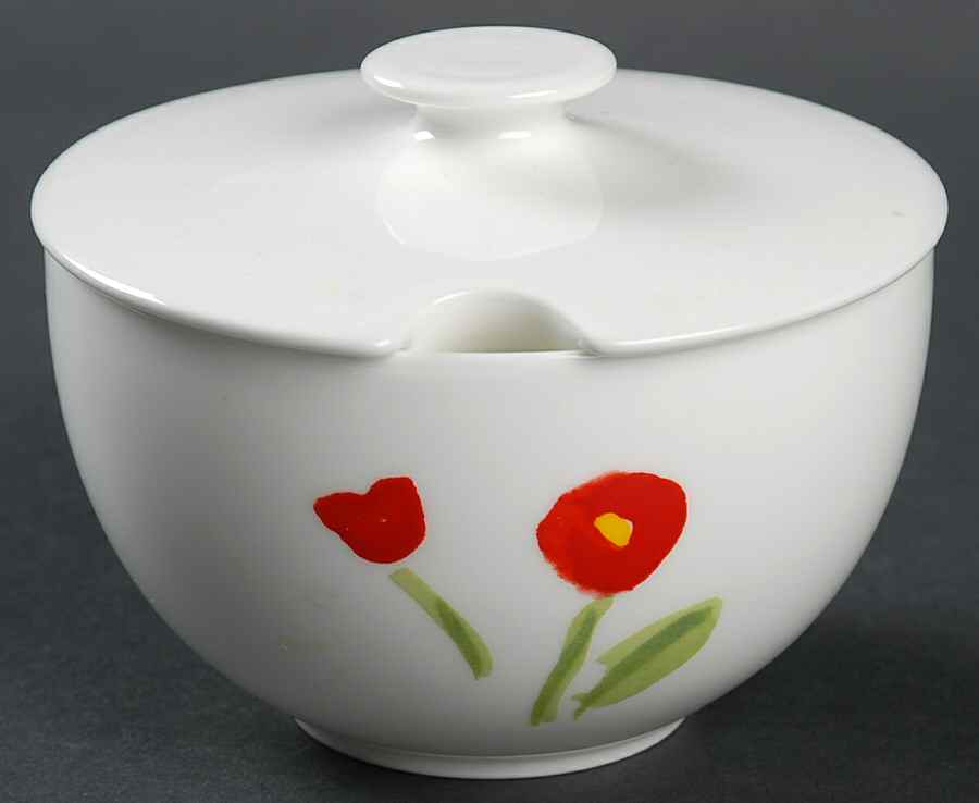 Anna's Artistry Sugar Bowl & Lid by Crate & Barrel-1