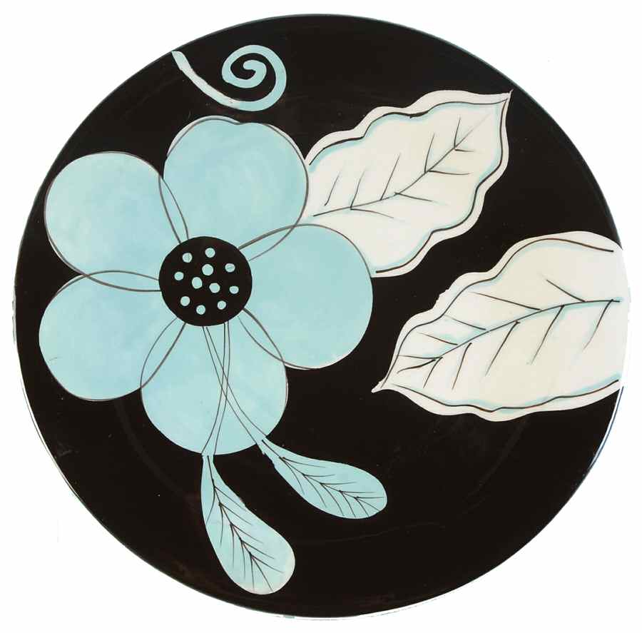 Audrey Bloom Salad Plate by Crate & Barrel-1