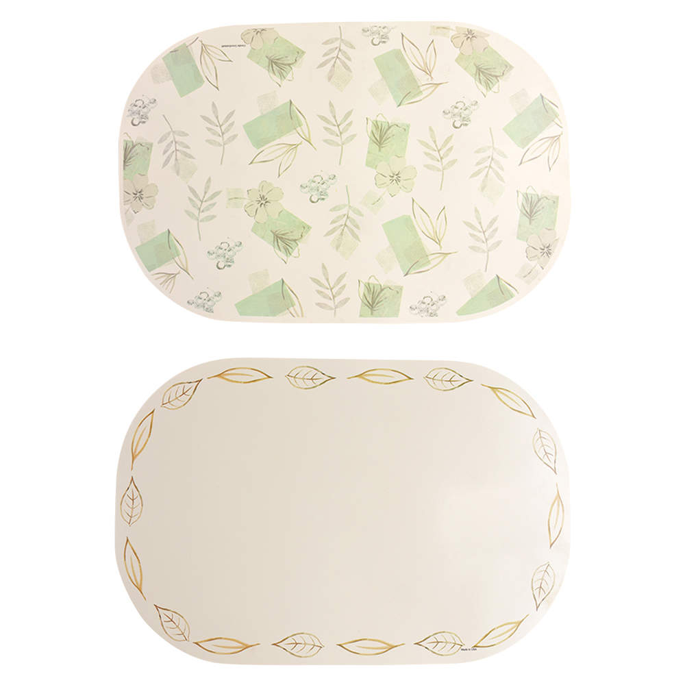 Textured Leaves (Corelle) Reversible Vinyl Placemat by Corning Corelle-1