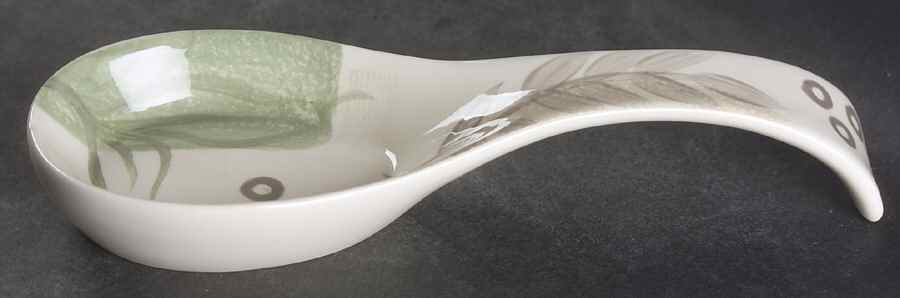 Textured Leaves (Corelle) Spoon Rest/Holder (Holds 1 Spoon) by Corning Corelle-1