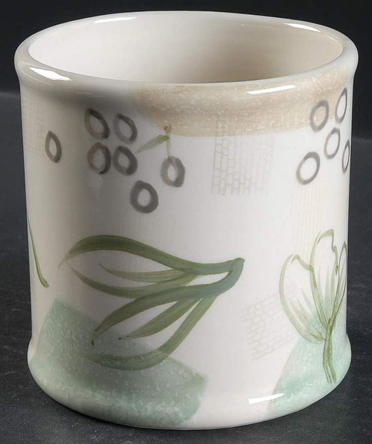 Textured Leaves (Corelle) Medium Canister No Lid by Corning Corelle-1