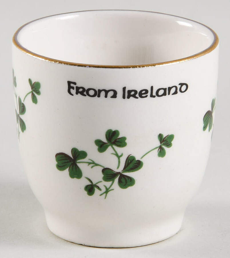 Shamrock Single Egg Cup by Carrigaline-1