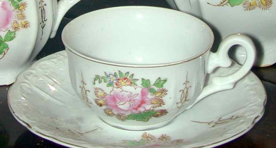 CCJ2 Flat Demitasse Cup & Saucer Set by Chugai (Japan)-1
