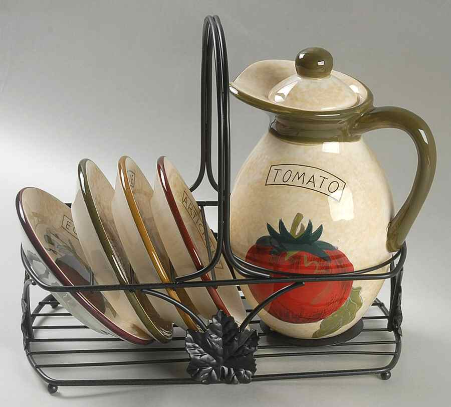 Siena (7 Pc) Oil Set (Oil&Lid,4 Motif Dip & Metal Std) by Certified International-1