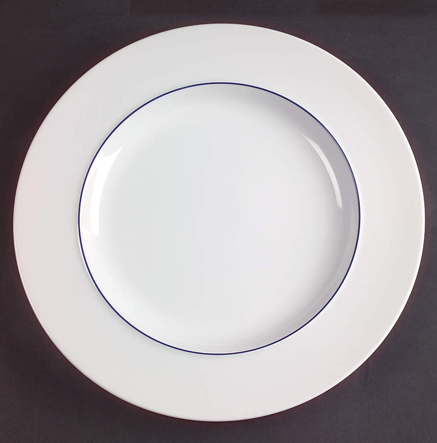 Epoch Blue Line Dinner Plate by Crate & Barrel-1