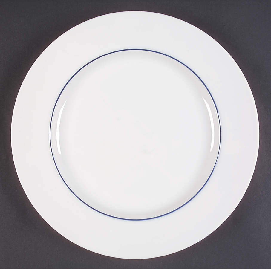 Epoch Blue Line 12" Chop Plate (Round Platter) by Crate & Barrel-1