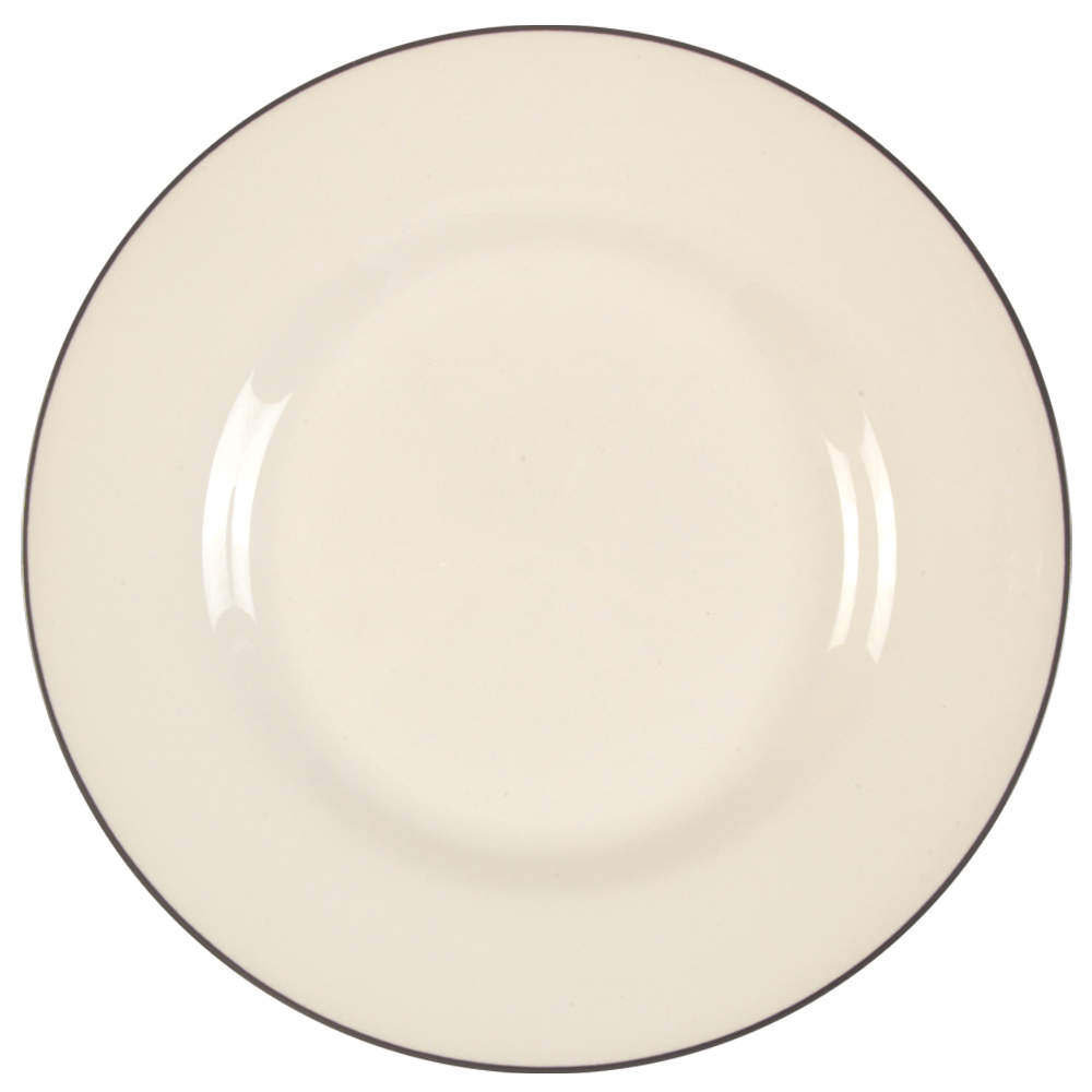 Classique Black Line Salad Plate by Crate & Barrel-1