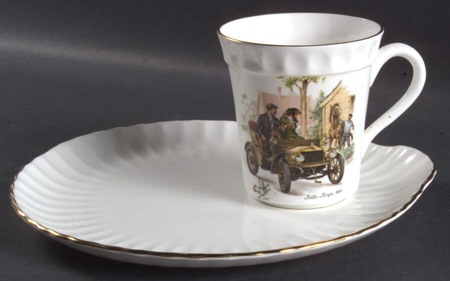 CRS132 Snack Plate & Cup Set by Crown Staffordshire-1
