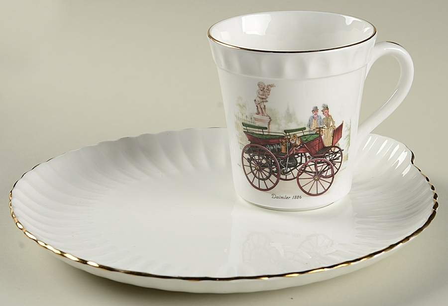 CRS132 Snack Plate & Cup Set by Crown Staffordshire-1