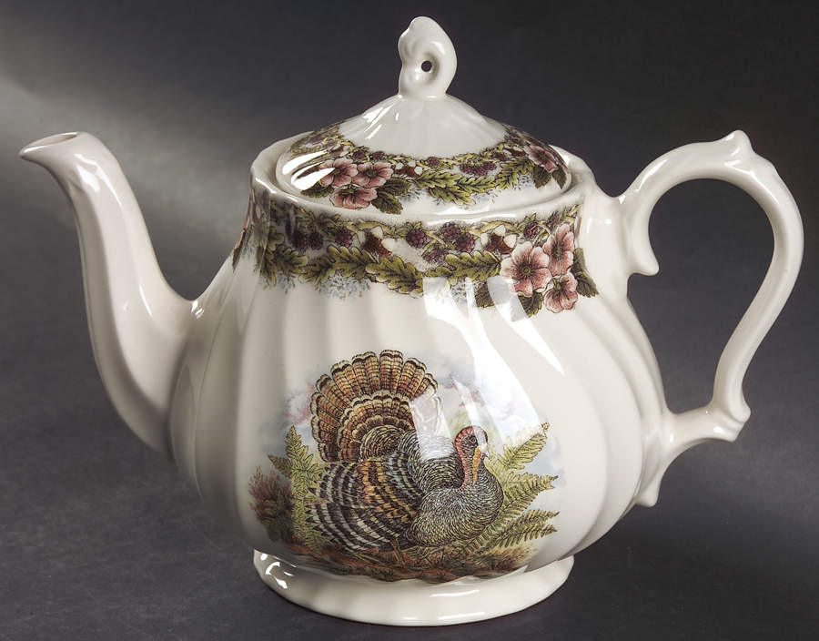 Thanksgiving Multicolor (Made in England) Teapot & Lid by Churchill-1