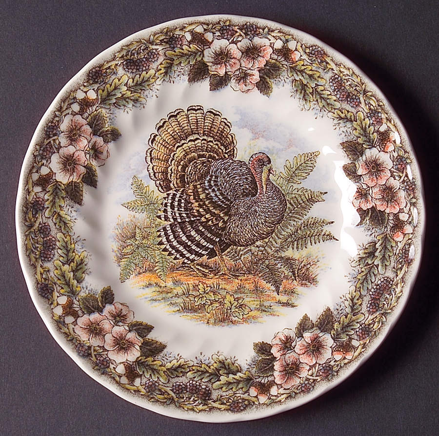 Thanksgiving Multicolor (Made in England) Bread & Butter Plate by Churchill-1