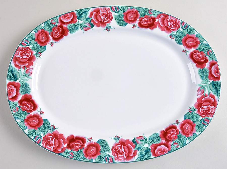 Briarcliff 14" Oval Serving Platter by Cooks Club-1