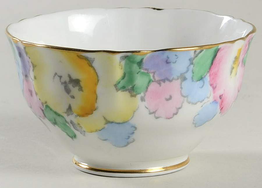 F14910 (Scalloped) Mini Open Sugar Bowl by Crown Staffordshire-1