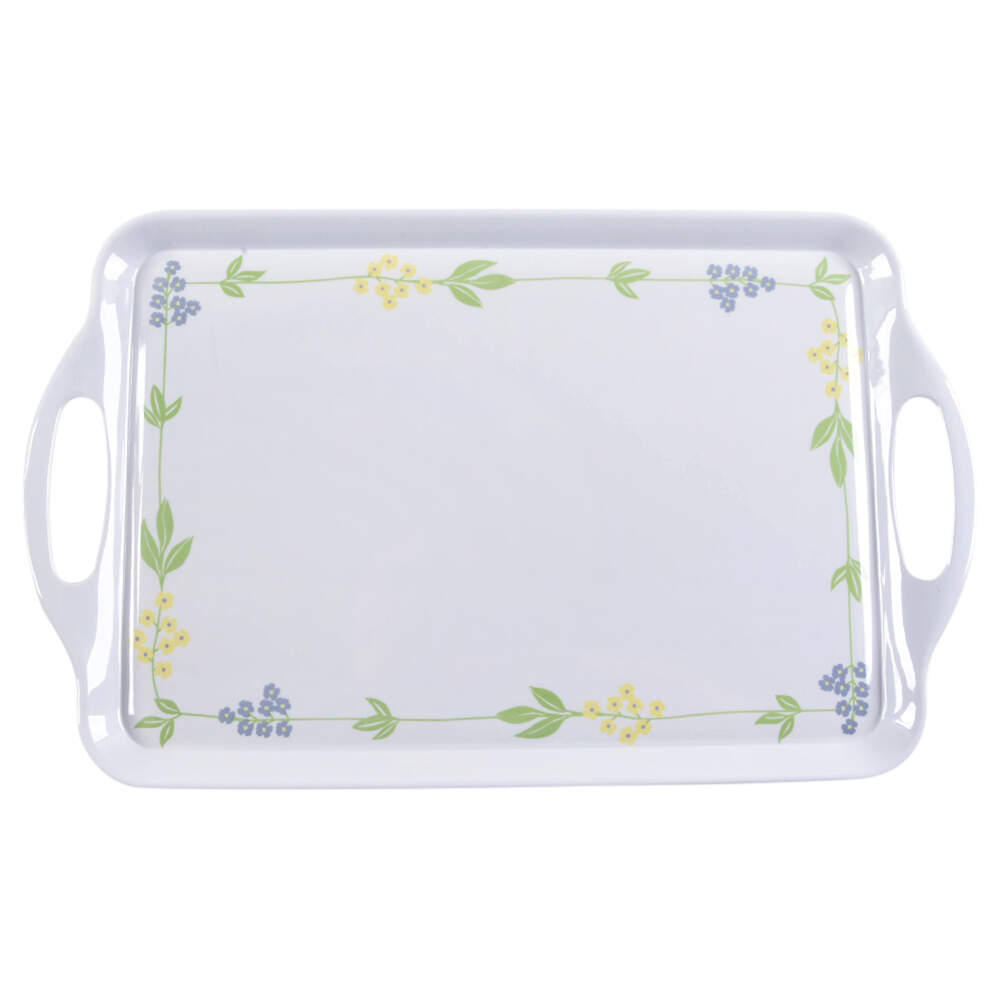 Secret Garden (Corelle) Handled Melamine Tray by Corning Corelle-1