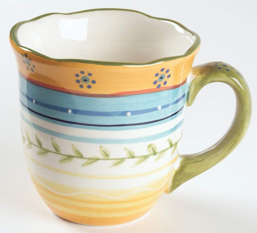 Petit Jardin (Yellow Rim) Mug by Culinary Arts-1