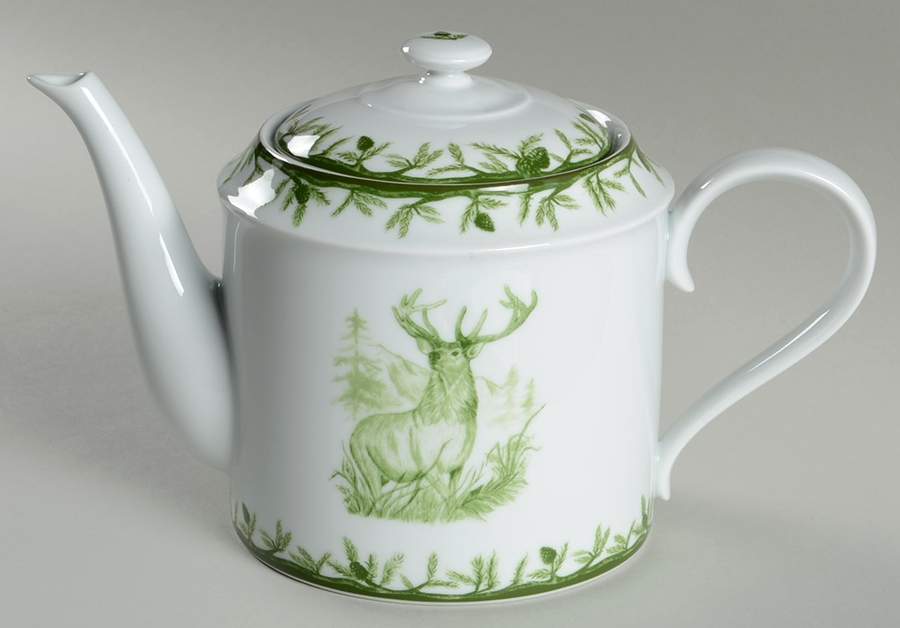 Forest Teapot & Lid by C E Corey-1