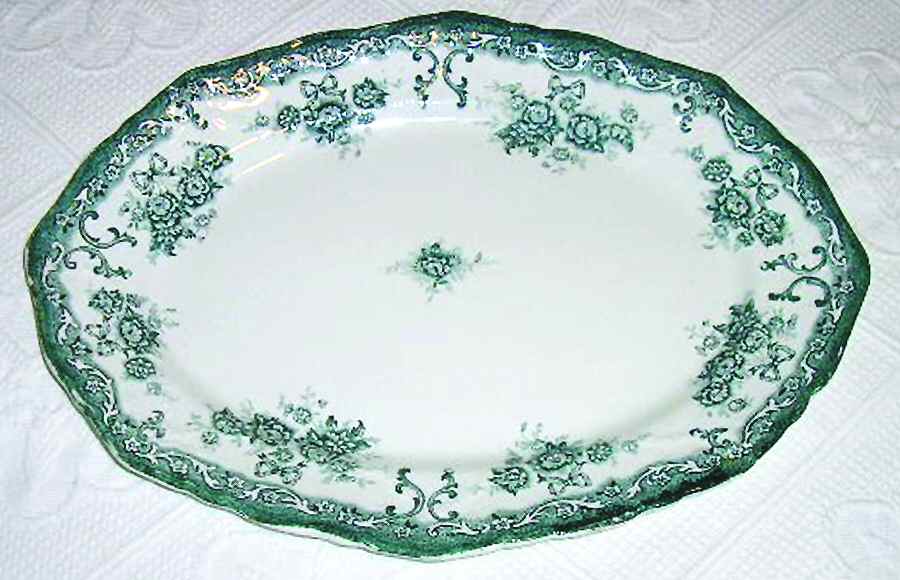 Lincoln 14" Oval Serving Platter by Clementson Bros-1