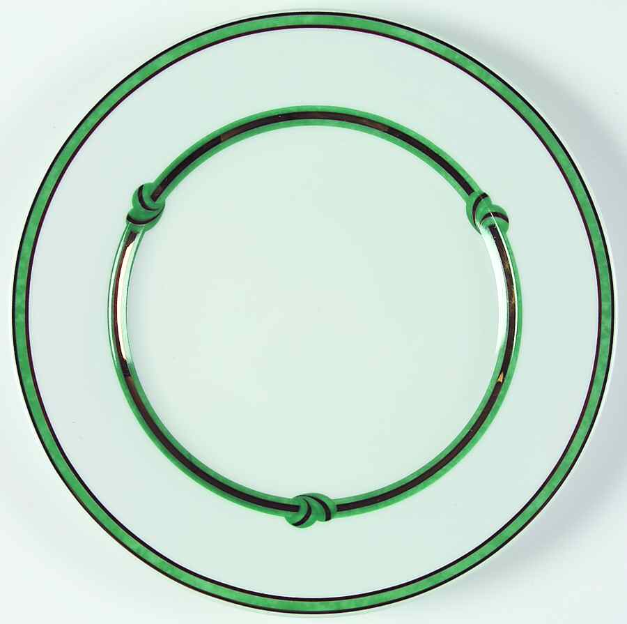 Rubanea Vert Large Dinner Plate by Christofle-1