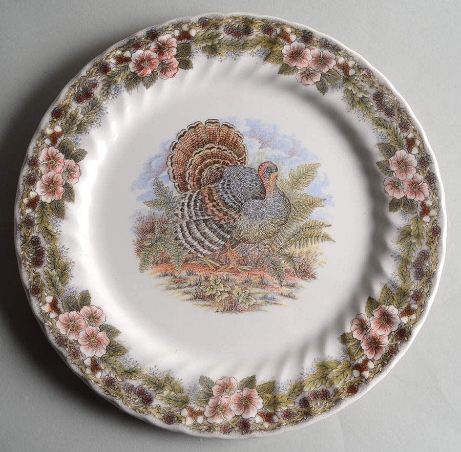 Thanksgiving Multicolor (Non-England) 12" Chop Plate (Round Platter) by Churchill-1