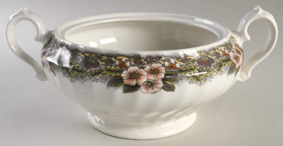 Thanksgiving Multicolor (Non-England) Tureen No Lid by Churchill-1