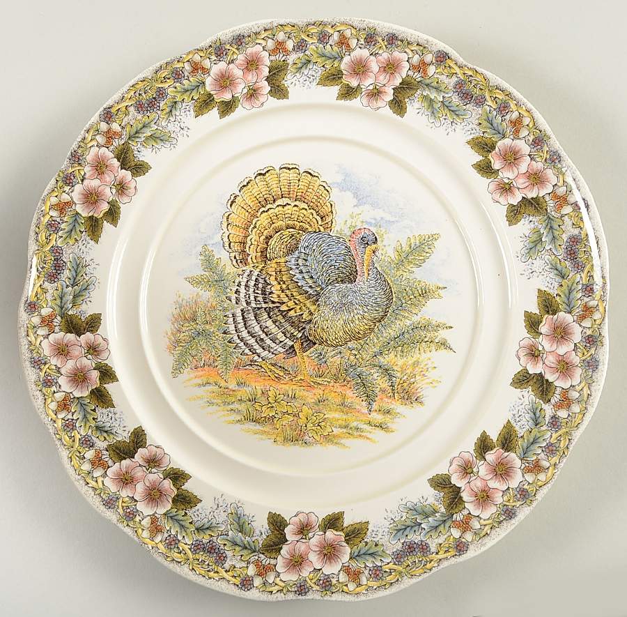 Thanksgiving Multicolor (Non-England) Underplate for Tureen by Churchill-1