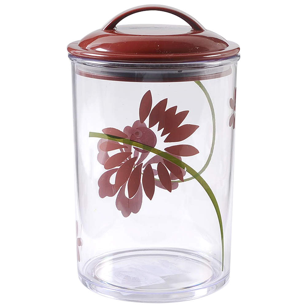 Pretty Pink (Corelle) Medium Acrylic Canister & Lid by Corning Corelle-1