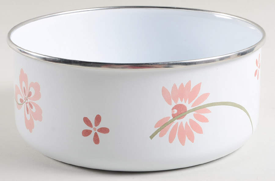 Pretty Pink (Corelle) 7" Metal Bowl by Corning Corelle-1