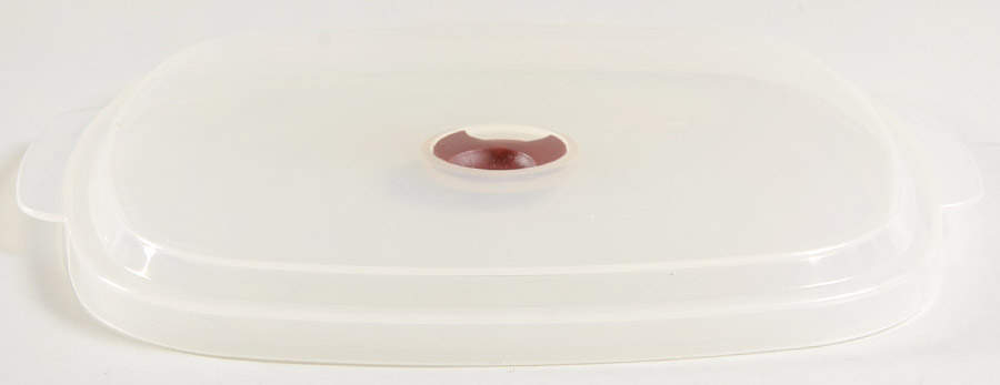 Pretty Pink (Corelle) Vent Lid for 40 Oz Square Plastic Microwave Bow by Corning Corelle-1