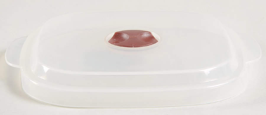 Pretty Pink (Corelle) Vent Lid for 16 Oz Square Plastic Microwave Bow by Corning Corelle-1