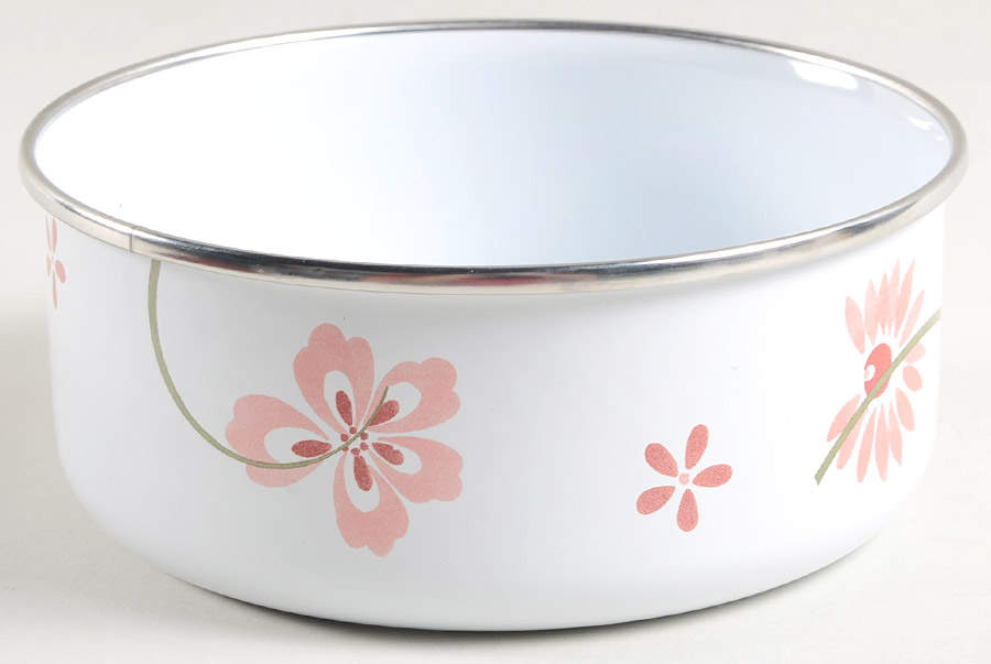 Pretty Pink (Corelle) 5" Metal Bowl by Corning Corelle-1