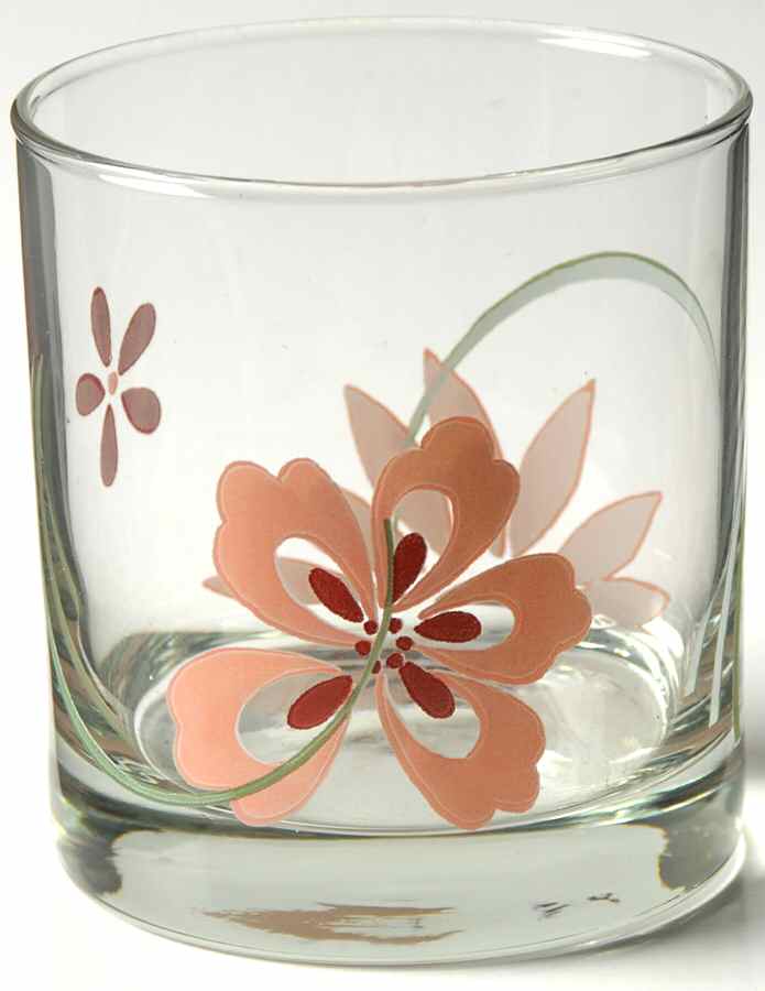 Pretty Pink (Corelle) 12 Oz Glassware Double Old Fashioned by Corning Corelle-1