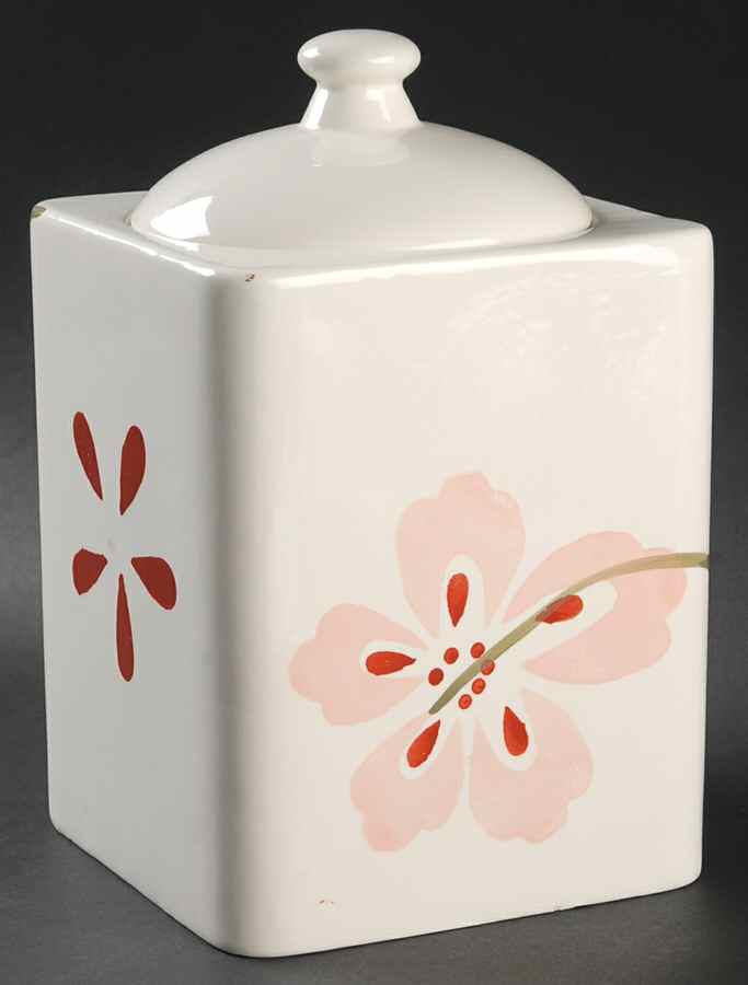Pretty Pink (Corelle) Extra Large Canister & Lid by Corning Corelle-1