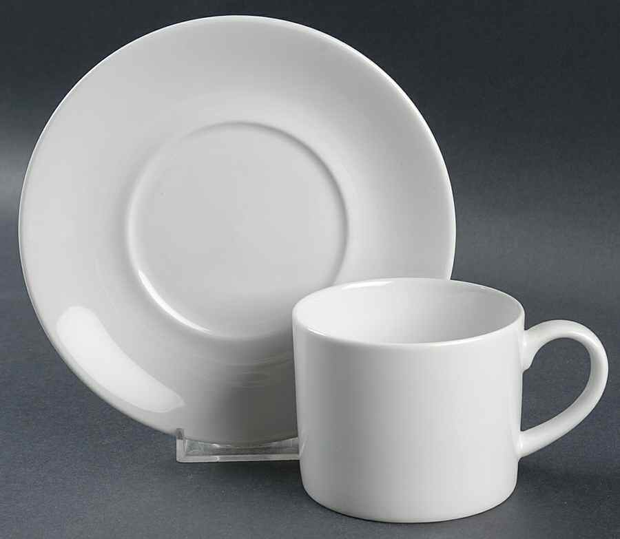 Aspen (Essential) Flat Cup & Saucer Set by Crate & Barrel-1
