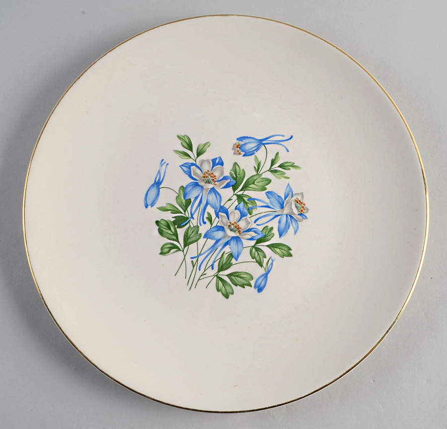 COLORADO COLUMBINE Dinner Plate by Columbia's China-1