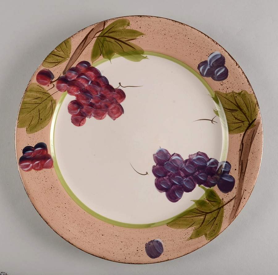 Vintage Fruit Dinner Plate by Canterbury Potteries-1