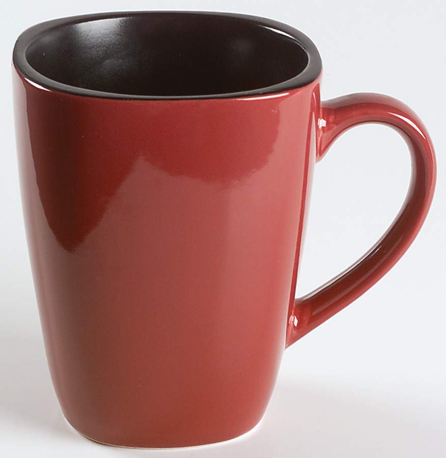 Chili Red (Square) Mug by Corning Corelle-1