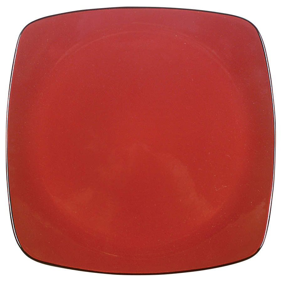 Chili Red (Square) Dinner Plate by Corning Corelle-1