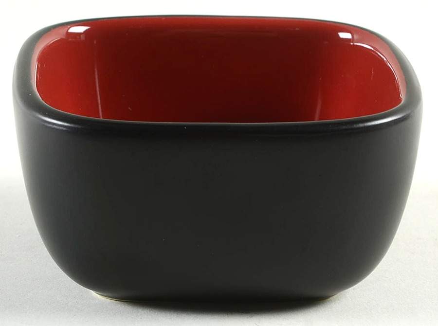 Chili Red (Square) Fruit/Dessert (Sauce) Bowl by Corning Corelle-1