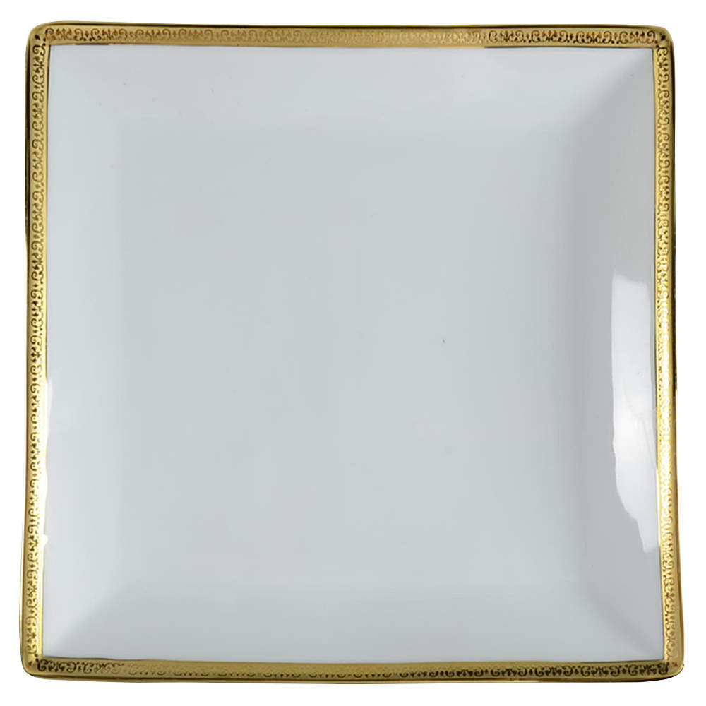 Grand Buffet Gold Square Salad Plate by Charter Club-1