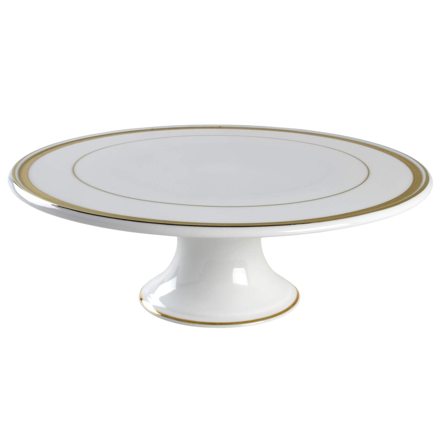 Grand Buffet Gold 12" Diameter Pedestal Cake Stand by Charter Club-1