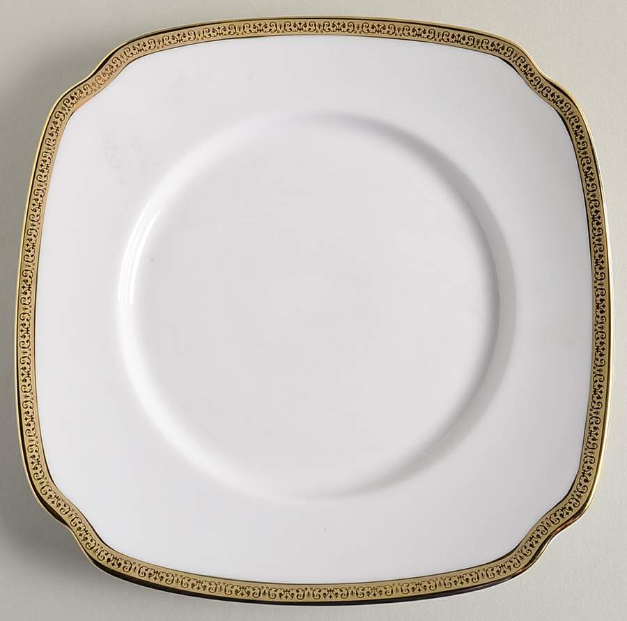 Grand Buffet Gold Square Salad Plate by Charter Club-1