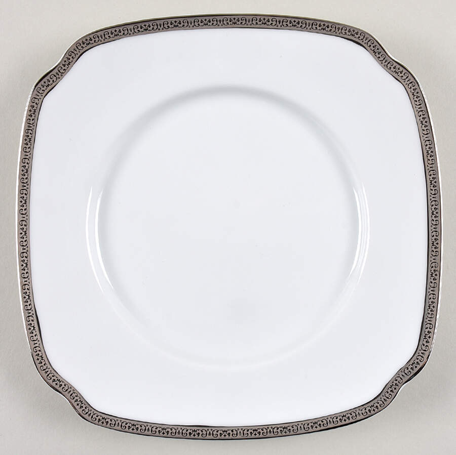 Grand Buffet Platinum Square Salad Plate by Charter Club-1