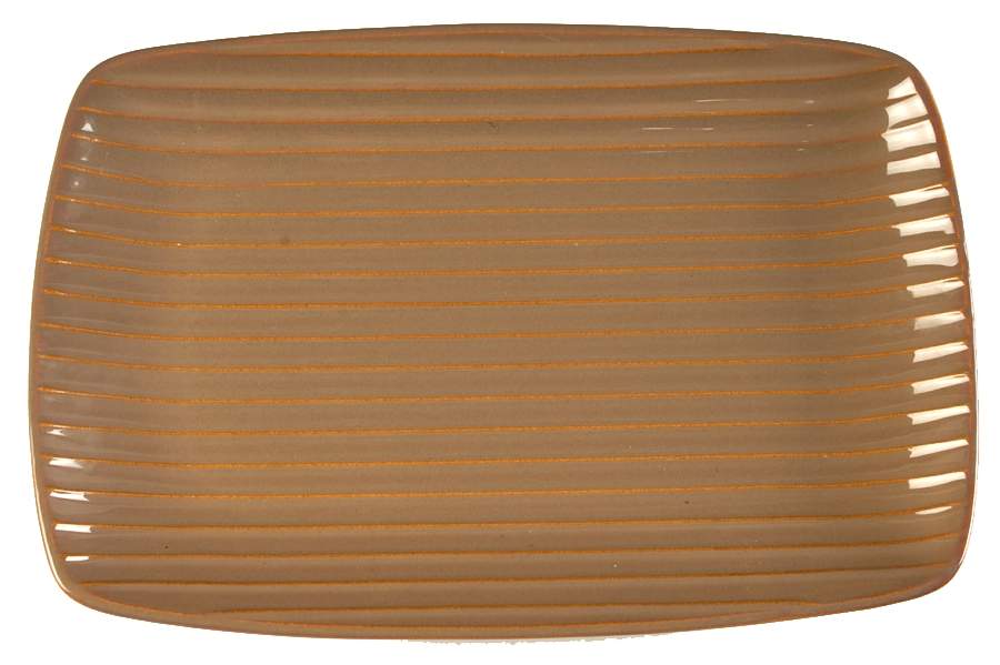 Corso Tan (Glossy) 14" Rectangular Serving Platter by The Cellar (China)-1