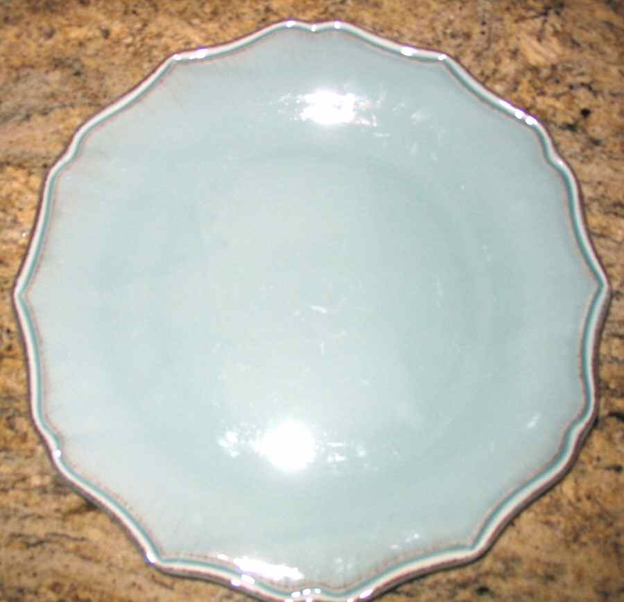 Baroque Aqua Dinner Plate by The Cellar (China)-1