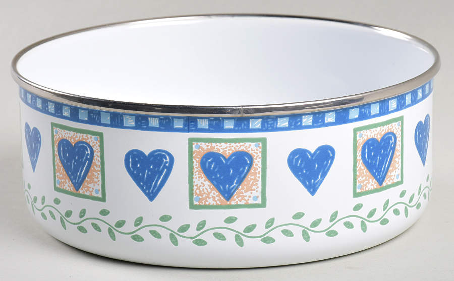 Hearts & Vines (Corelle) 6" Metal Bowl by Corning Corelle-1