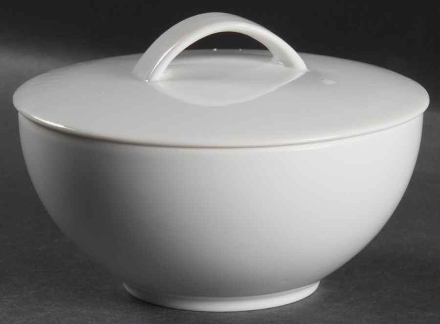 Birch (All White) Sugar Bowl & Lid by Calvin Klein-1